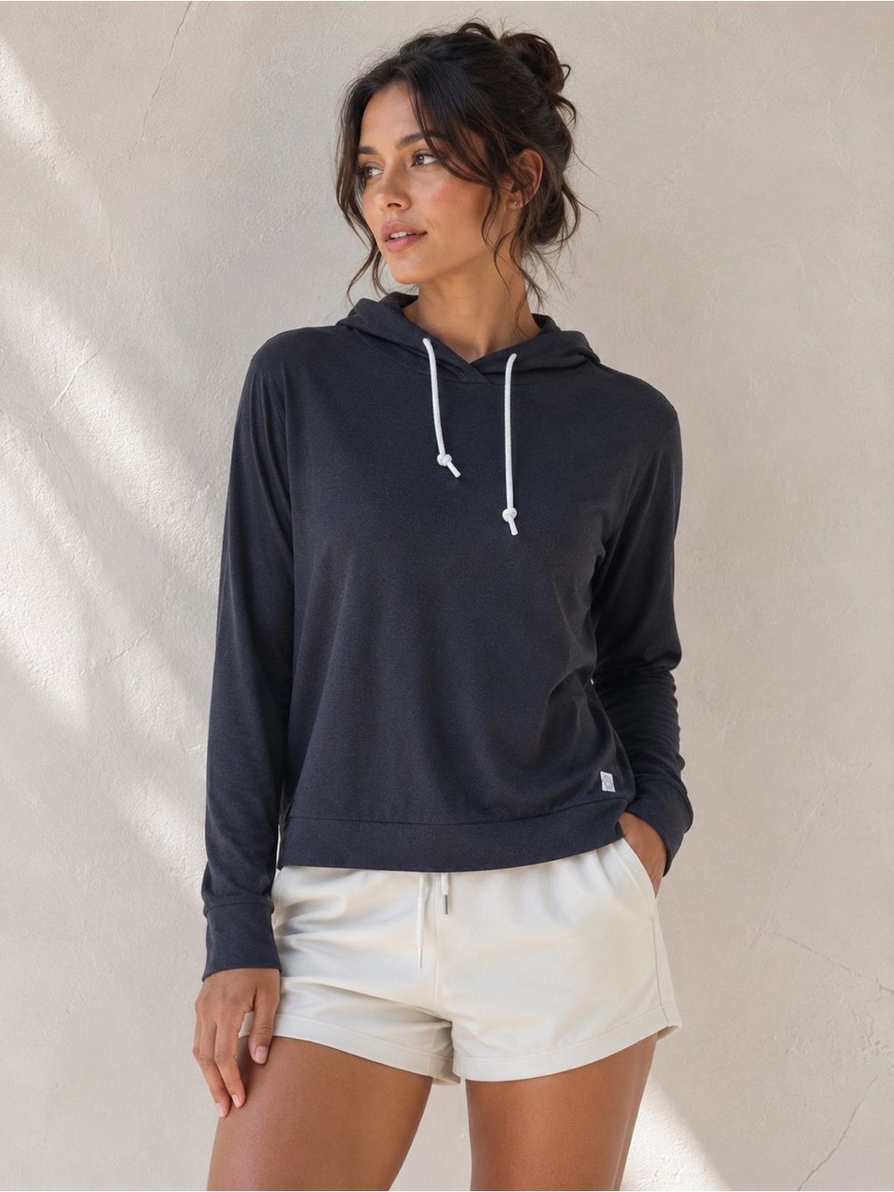 Rhoback Tempo Performance Hoodie Soft Stretch Athleisure Yoga Loungewear Sz M